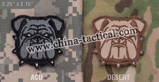 Small Bulldog Head Patch, JL-P025