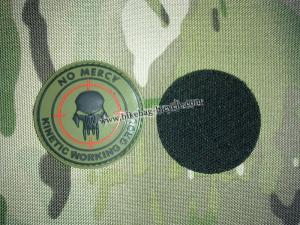 RUBBER PVC ARMY ISAF MORALE MILSPEC VELCRO PATCH